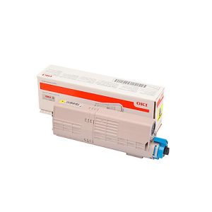 Original Oki Toner 46490605, Einzelpack, gelb Original Oki Toner 46490605, Einzelpack, gelb