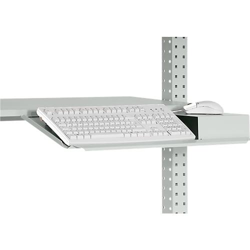 Packpool Tastatur-Träger, mit Mousefläche, vorne abgekantet, B 690 mm