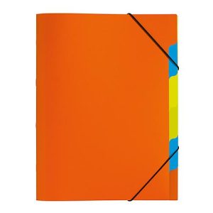 PAGNA Dokumentenmappe Funky School, Gummizugverschluss, 5-teilig, PP, orange PAGNA Dokumentenmappe Funky School, Gummizugverschluss, 5-teilig, PP, orange