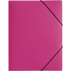 Pagna Eckspannmappe, DIN A4, aus Polypropylen (PP), drei Innenklappen, dunkelrosa Pagna Eckspannmappe, DIN A4, aus Polypropylen (PP), drei Innenklappen, dunkelrosa