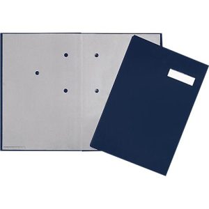 PAGNA Unterschriftenmappe, 20 Fächer, Karton/Leinenbezug, blau PAGNA Unterschriftenmappe, 20 Fächer, Karton/Leinenbezug, blau