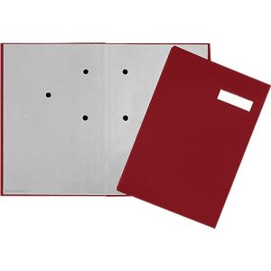 PAGNA Unterschriftenmappe, 20 Fächer, Karton/Leinenbezug, weinrot PAGNA Unterschriftenmappe, 20 Fächer, Karton/Leinenbezug, weinrot