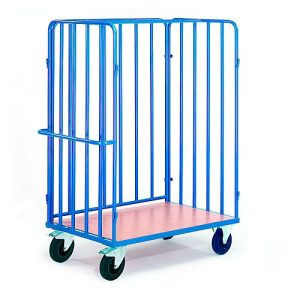 Paketwagen mit Längswänden, 1 Rückwand, 1200 x 770 mm Paketwagen mit Längswänden, 1 Rückwand, 1200 x 770 mm