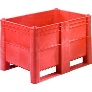 Palettenbox, geschlossen, 500 l, rot Palettenbox, geschlossen, 500 l, rot