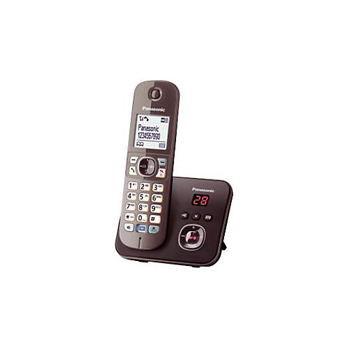 Panasonic KX-TG6821 - Schnurlostelefon - Anrufbeantworter mit Rufnummernanzeige - DECT - Mokkabraun