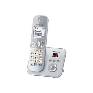 Panasonic KX-TG6821 – Schnurlostelefon – Anrufbeantworter mit Rufnummernanzeige – DECT – Pearly Silver Panasonic KX-TG6821 – Schnurlostelefon – Anrufbeantworter mit Rufnummernanzeige – DECT – Pearly Silver