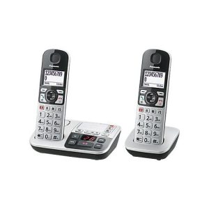 Panasonic KX-TGE522GS – Schnurlostelefon – Anrufbeantworter mit Rufnummernanzeige – DECT – dreiweg Anruffunktion + zusätzliches Handset Panasonic KX-TGE522GS – Schnurlostelefon – Anrufbeantworter mit Rufnummernanzeige – DECT – dreiweg Anruffunktion + zusätzliches Handset