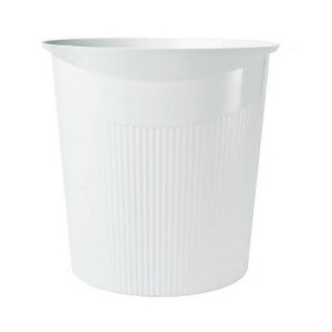 Papierkorb HAN LOOP, für den Innenbereich, Volumen 13 l, pflegeleicht, Ø 280/226 x H 287 mm, Kunststoff, weiß Papierkorb HAN LOOP, für den Innenbereich, Volumen 13 l, pflegeleicht, Ø 280/226 x H 287 mm, Kunststoff, weiß