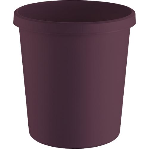 Papierkorb Helit The Green German, Volumen 18 l, umlaufender Griffrand, Recyclingkunststoff, Ø 315 x H 331 mm, rot