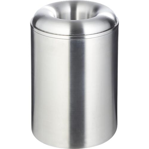 Papierkorb, rund, selbstlöschend, Volumen 13 l, mit Löschdeckel, flüssigkeitsdicht, Ø 260 x H 302 mm, Aluminium
