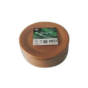 Pappteller Papstar Pure, Einweg, rund, Ø 190 mm, lebensmittelecht, FSC®-zertifiziert & kompostierbar, braun, 8 x 100 Stück Pappteller Papstar Pure, Einweg, rund, Ø 190 mm, lebensmittelecht, FSC®-zertifiziert & kompostierbar, braun, 8 x 100 Stück
