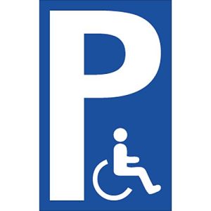 Parkplatzschilder, Behindertenzeichen Parkplatzschilder, Behindertenzeichen