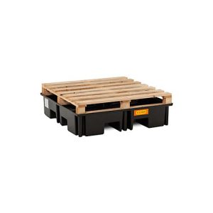 PE-Palettenauffangwanne CEMO 220/4 für 1 Industriepalette, L 1230 x B 1230 x H 260 mm, 220 l, für 4 x 200 l Fässer, ohne Gitterrost PE-Palettenauffangwanne CEMO 220/4 für 1 Industriepalette, L 1230 x B 1230 x H 260 mm, 220 l, für 4 x 200 l Fässer, ohne Gitterrost