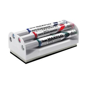 Pentel Whiteboardmarker Maxiflow, mit Wischer, Schreibspitze 2 mm, 4-er Set Pentel Whiteboardmarker Maxiflow, mit Wischer, Schreibspitze 2 mm, 4-er Set