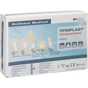 Pflaster-Sortiment YPSIPLAST®, 50 Stück, robust, hautfarbenes Gewebe Pflaster-Sortiment YPSIPLAST®, 50 Stück, robust, hautfarbenes Gewebe