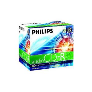 Philips – 10 x CD-R – 700 MB (80 Min) – Jewel Case (Schachtel) Philips – 10 x CD-R – 700 MB (80 Min) – Jewel Case (Schachtel)
