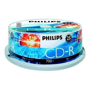 Philips – 25 x CD-R – 700 MB (80 Min) 52x – Spindel Philips – 25 x CD-R – 700 MB (80 Min) 52x – Spindel