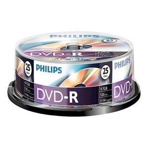 Philips DM4S6B25F – 25 x DVD-R – 4.7 GB (120 Min.) 16x – Spindel Philips DM4S6B25F – 25 x DVD-R – 4.7 GB (120 Min.) 16x – Spindel