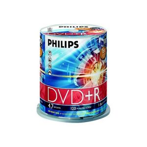 Philips DR4S6B00F – 100 x DVD+R – 4.7 GB (120 Min.) 16x – Spindel Philips DR4S6B00F – 100 x DVD+R – 4.7 GB (120 Min.) 16x – Spindel