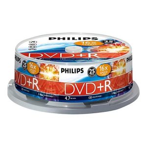 Philips DR4S6B25F – 25 x DVD+R – 4.7 GB (120 Min.) 16x – Spindel Philips DR4S6B25F – 25 x DVD+R – 4.7 GB (120 Min.) 16x – Spindel