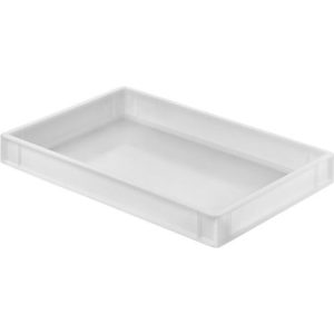Pizzateigbehälter Ringoplast, 18,24 l, Euro-Norm, lebensmittelecht, stapelbar, L 600 x B 400 x H 76 mm, HDPE, naturfarben, ohne Deckel Pizzateigbehälter Ringoplast, 18,24 l, Euro-Norm, lebensmittelecht, stapelbar, L 600 x B 400 x H 76 mm, HDPE, naturfarben, ohne Deckel