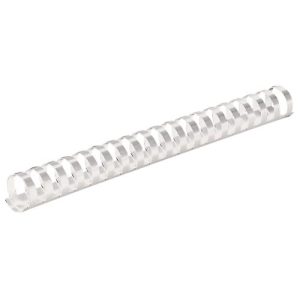 Plastikbinderücken, 19 mm, weiss, 100St. Plastikbinderücken, 19 mm, weiss, 100St.