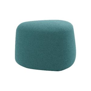 Polstermöbel Leyform GOGO Pouf, klein, oval, B 550 x T 515 x H 440 mm, mit Gleitern, Stoffbezug, petrol Polstermöbel Leyform GOGO Pouf, klein, oval, B 550 x T 515 x H 440 mm, mit Gleitern, Stoffbezug, petrol