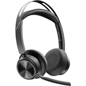 Poly On-Ear-Headset Voyager Focus 2, Bluetooth, USB-A/USB-C Adapter, Noise Canceling Mikrofon, mit Ladestation Poly On-Ear-Headset Voyager Focus 2, Bluetooth, USB-A/USB-C Adapter, Noise Canceling Mikrofon, mit Ladestation