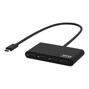 PORT Connect – Hub – 3 x USB-C + 1 x USB-C (Spannungsversorgung) – Desktop