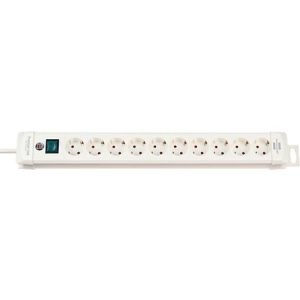 Premium-Line Steckdosenleisten, 10-fach, grau Premium-Line Steckdosenleisten, 10-fach, grau