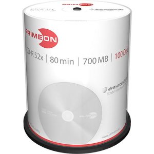 PRIMEON CD-R, bis 52fach, 700 MB/80 min, 100er-Spindel PRIMEON CD-R, bis 52fach, 700 MB/80 min, 100er-Spindel
