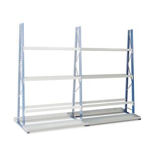 Profil-Lagerregal, doppelseitig, Anbaufeld, H 3000 x L 1500 x T 600 mm