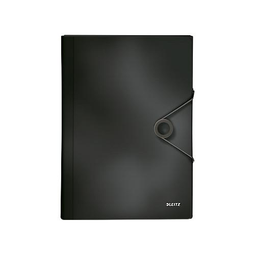 Projektmappe Leitz Solid, 5 Fächer, 1 Zusatzfach, Format DIN A4, schwarz