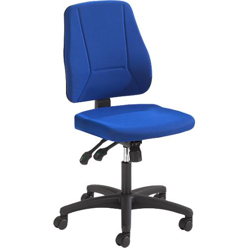 Prosedia Bürostuhl YOUNICO PLUS 8, Synchronmechanik, ohne Armlehnen, halbhohe Rückenlehne, blau