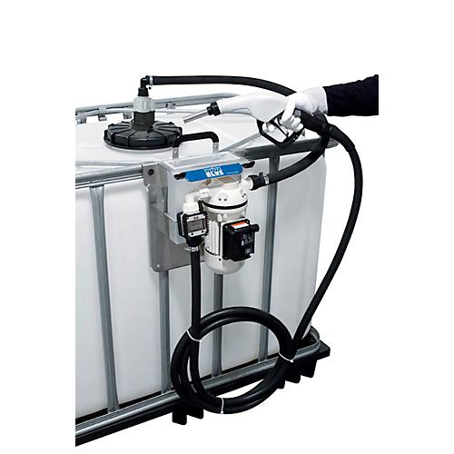 Pumpensystem für 220 l Fässer CEMO Cematic Blue, Saugschlauch 0,5 m, AF2-Kupplung und Saugrohr, Automatik-Zapfventil, 30l/min