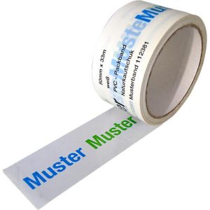 PVC-Klebeband, 1-farbiger Druck, weiß, 72 Rollen PVC-Klebeband, 1-farbiger Druck, weiß, 72 Rollen