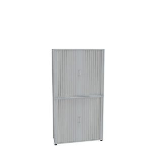 Querrollladenschrank, zweiteilig, B 1200 mm, 6 OH, lichtgrau Querrollladenschrank, zweiteilig, B 1200 mm, 6 OH, lichtgrau