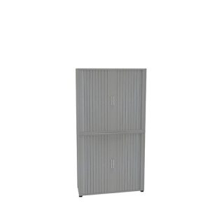 Querrollladenschrank, zweiteilig, B 1200 mm, 6 OH, silber Querrollladenschrank, zweiteilig, B 1200 mm, 6 OH, silber
