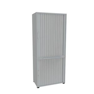 Querrollladenschrank, zweiteilig, B 800 mm, 5 OH, lichtgrau Querrollladenschrank, zweiteilig, B 800 mm, 5 OH, lichtgrau