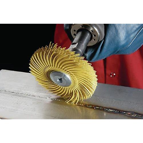 Radialbürstenscheibe RB-ZB Typ C D.75mm K.80 gelb 20000min-¹ 3M