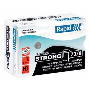 Rapid SuperStrong Heftklammern 73/8, heftet von 10 bis 30 Blatt, 5.000 Stück Rapid SuperStrong Heftklammern 73/8, heftet von 10 bis 30 Blatt, 5.000 Stück