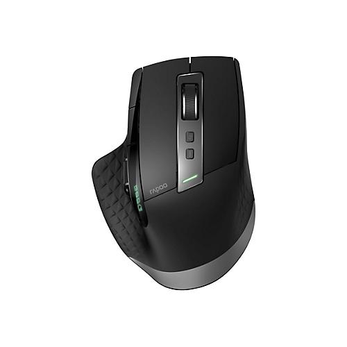 Rapoo MT750S - Maus - Für Rechtshänder - optisch - kabellos - 2.4 GHz, Bluetooth 4.0, Bluetooth 3.0