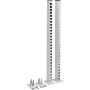 Rasterrohrpaar Treston, für TED-Arbeitstische, bis 90 kg, B 70 x T 100 x H 793 mm, Stahl, hellgrau Rasterrohrpaar Treston, für TED-Arbeitstische, bis 90 kg, B 70 x T 100 x H 793 mm, Stahl, hellgrau
