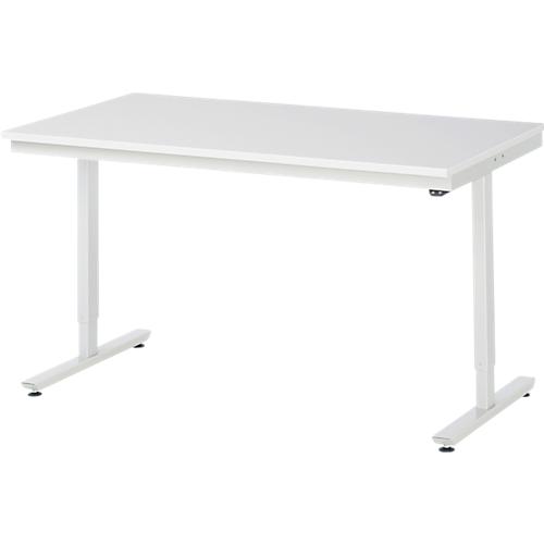 Rau Arbeitstisch Adlatus, elektrisch höhenverstellbar, 22 mm Spanplatte mit Melaminbelag, bis 150 kg, B 1500 x T 800 x H 720-1120 mm, lichtgrau