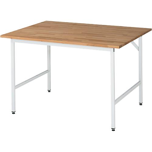 RAU Arbeitstisch, Buche-Platte, 1250 x 800 x 800-850 mm