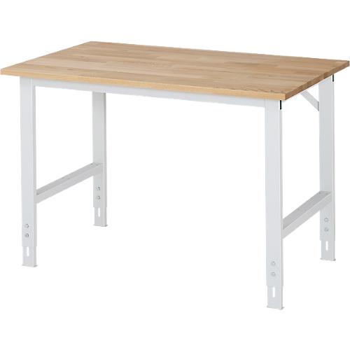 RAU Arbeitstisch, Buche-Platte, B 1250 x T 800 x H 760-1080 mm