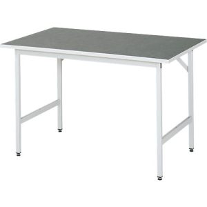 Rau Arbeitstisch Jerry, manuell höhenverstellbar, 25 mm Spanplatte mit Linoleumbelag, bis 300 kg, B 1250 x T 800 x H 800-850 mm, hellgrau/lichtgrau Rau Arbeitstisch Jerry, manuell höhenverstellbar, 25 mm Spanplatte mit Linoleumbelag, bis 300 kg, B 1250 x T 800 x H 800-850 mm, hellgrau/lichtgrau