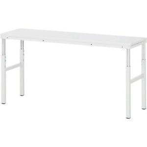 Rau Basistisch Serie E, manuell höhenverstellbar, 22 mm Spanplatte mit Melaminbelag, bis 450 kg, B 1200 x T 900 x H 650-1000 mm, lichtgrau Rau Basistisch Serie E, manuell höhenverstellbar, 22 mm Spanplatte mit Melaminbelag, bis 450 kg, B 1200 x T 900 x H 650-1000 mm, lichtgrau