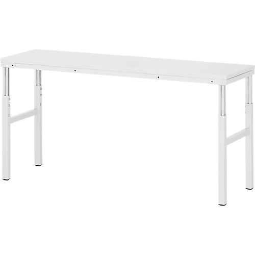 Rau Basistisch Serie E, manuell höhenverstellbar, 22 mm Spanplatte mit Melaminbelag, bis 450 kg, B 1200 x T 900 x H 650-1000 mm, lichtgrau