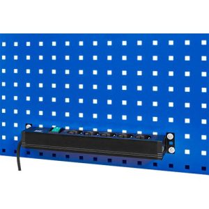 Rau Energieleiste für höhenverstellbare Arbeitsplatzsysteme Serie E, 5x Schutzkontakt-Steckdose, beleuchteter Ein/Aus-Schalter, 2m Kabel Rau Energieleiste für höhenverstellbare Arbeitsplatzsysteme Serie E, 5x Schutzkontakt-Steckdose, beleuchteter Ein/Aus-Schalter, 2m Kabel